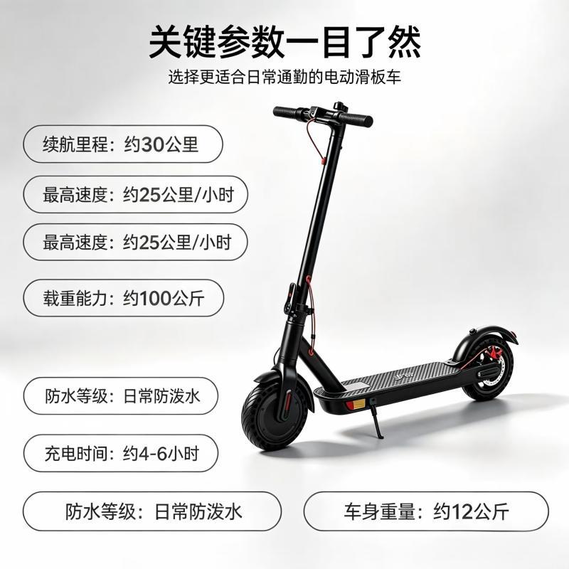 Two-wheel electric scooter with long range, 36v, foldable, for outdoor sports, adult model, suitable for commuting, portable and fast