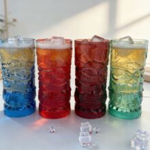 亚马逊彩色夏威夷风情塑料杯个性创意啤酒杯饮水杯酒杯多色可选