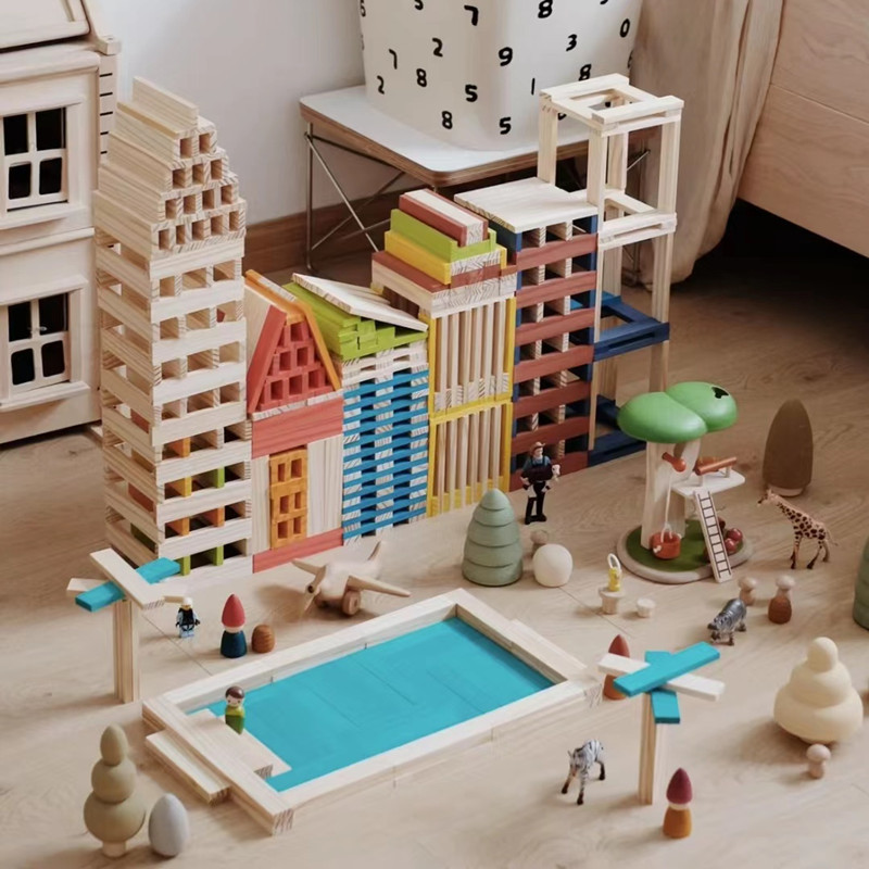 Capule Archimedes Stacked Puzzle Assembled Children's Children's Toys Building Stacked Wood Building Blocks