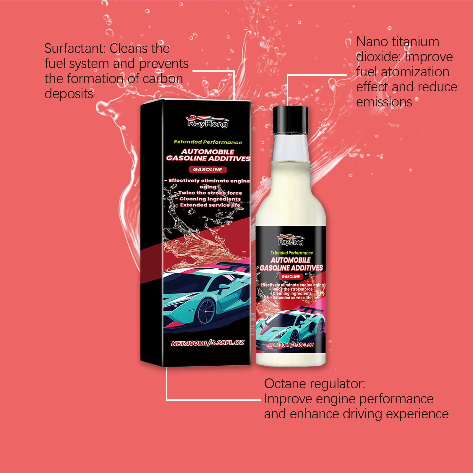 Rayhong Car Fuel Additive Protects Engine Keeps Parts Wear System Clean Additive