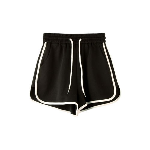 American casual sweet and spicy trend sport breathable shorts for women summer Instagram simple versatile loose three-quarter shorts