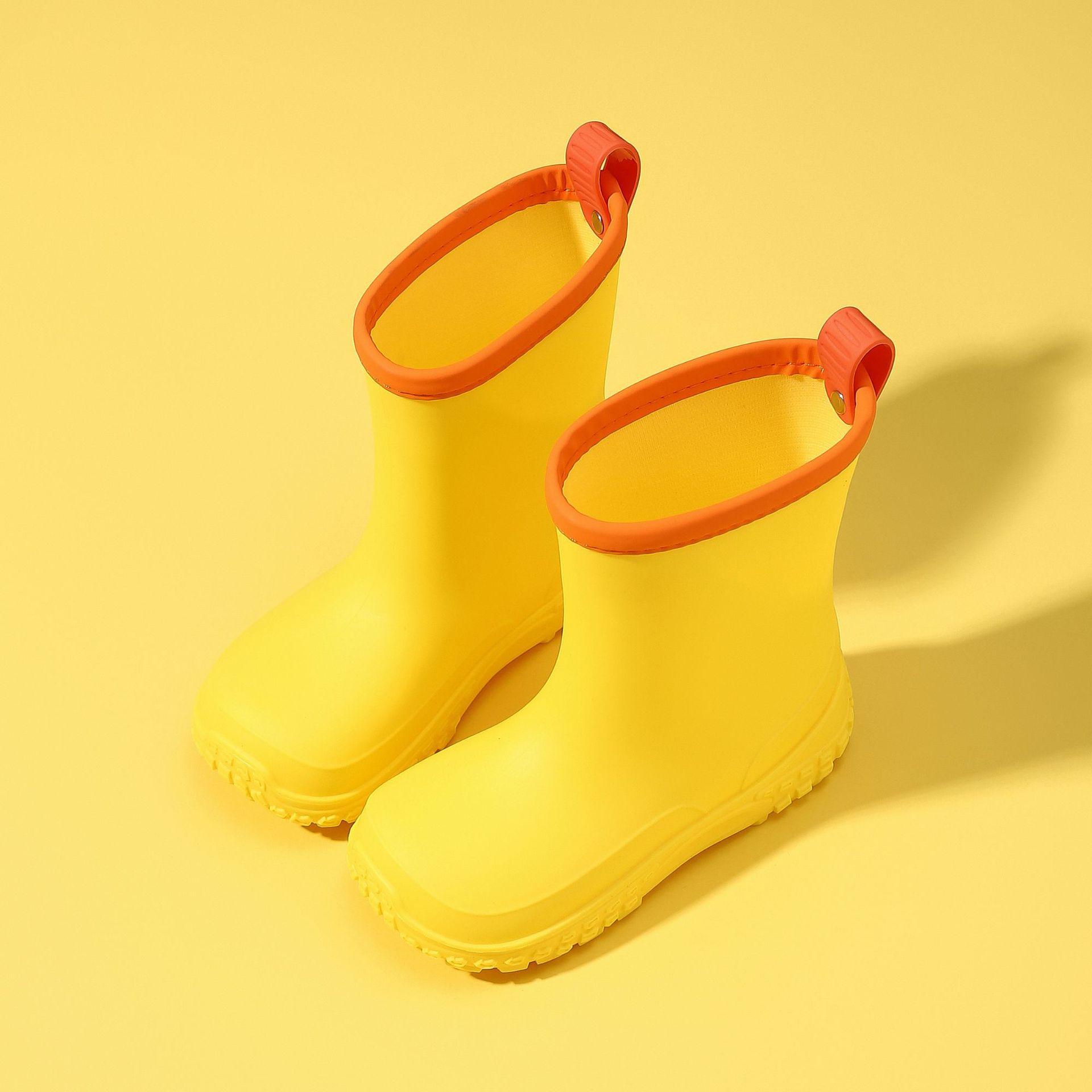 Children's Rain Boots Cartoon Boys and Girls Pvc Environmentally Friendly Rain Boots Non-Slip Waterproof Shoes