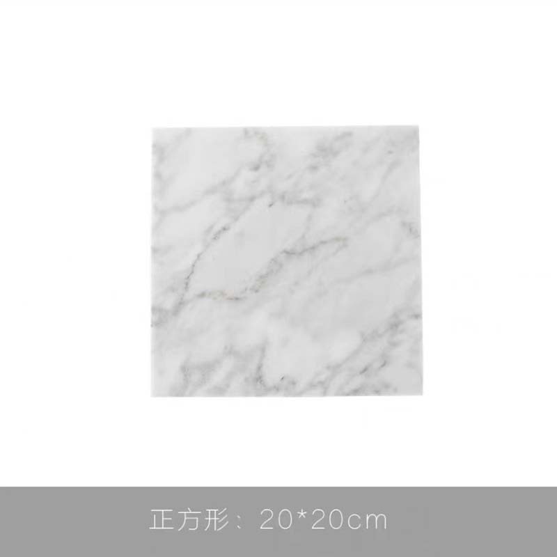 Bandeja de mármol de estilo nórdico borde dorado Almacenamiento de cosméticos accesorios de tiro hogar modelo sala de almacenamiento decoración suave