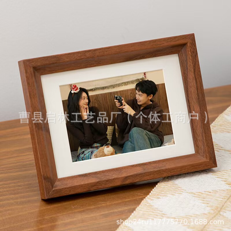 Wooden Photo Frames for Home, Living Room, Bedroom, Photo Display, Empty Frames, Multi-Size Photo Frames, Family Portrait Empty Frames, Picture Frames