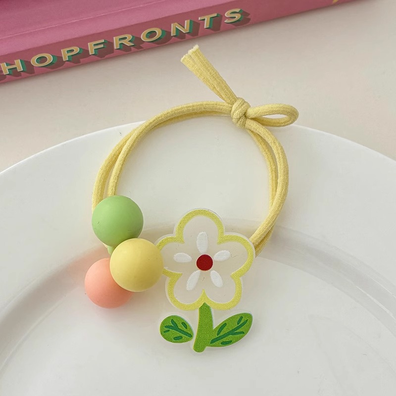 Cuerdas de cabello de alta elasticidad sin costura, anillo de cabello de cola de caballo, cuerdas de cabello de correa femenina, cuerdas de cabello de bola simple, cubierta de cuero cabelludo