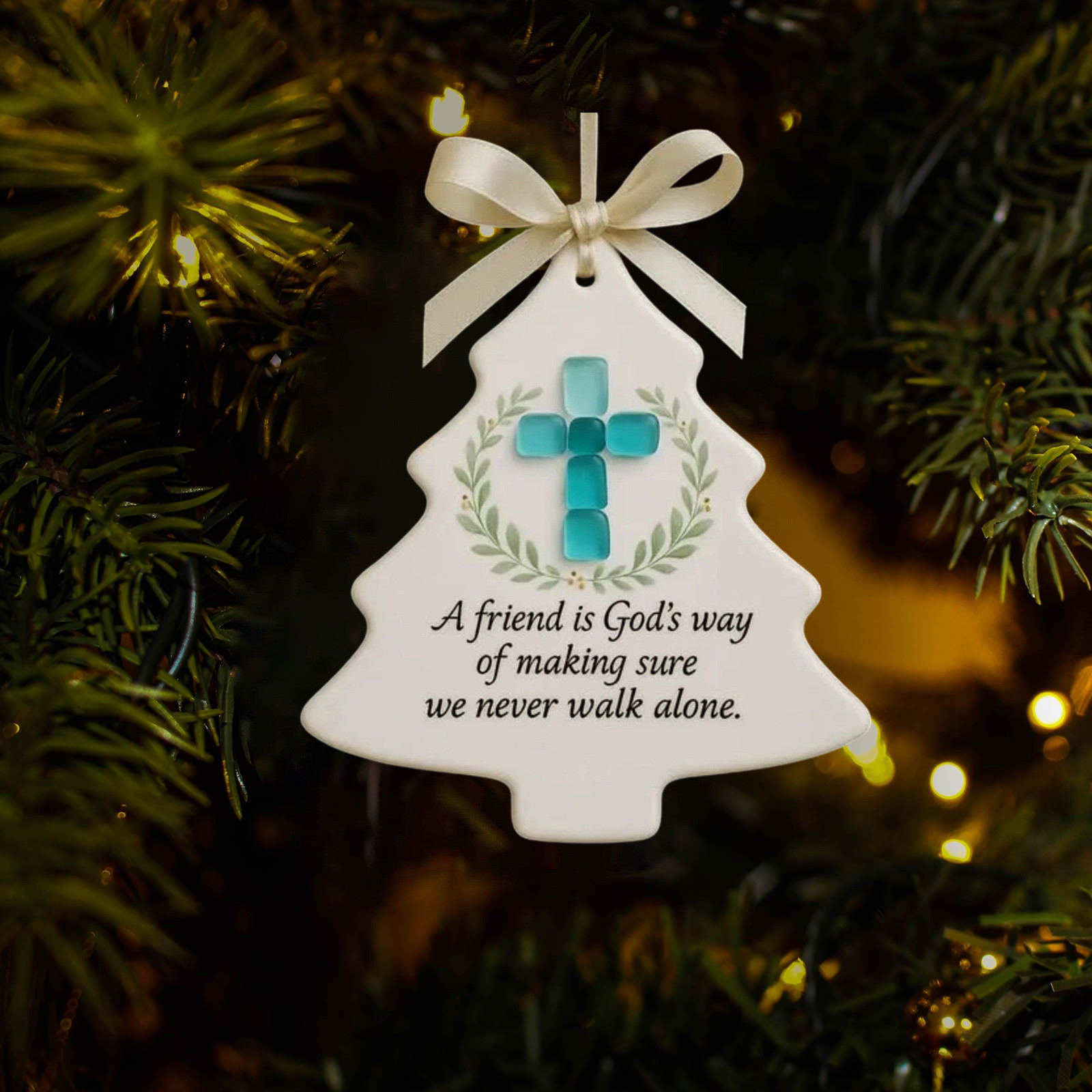 Nuevos productos transfronterizos de fondo blanco plano amistad de Navidad acrílico decoración de automóviles colgante amor Santa colgante