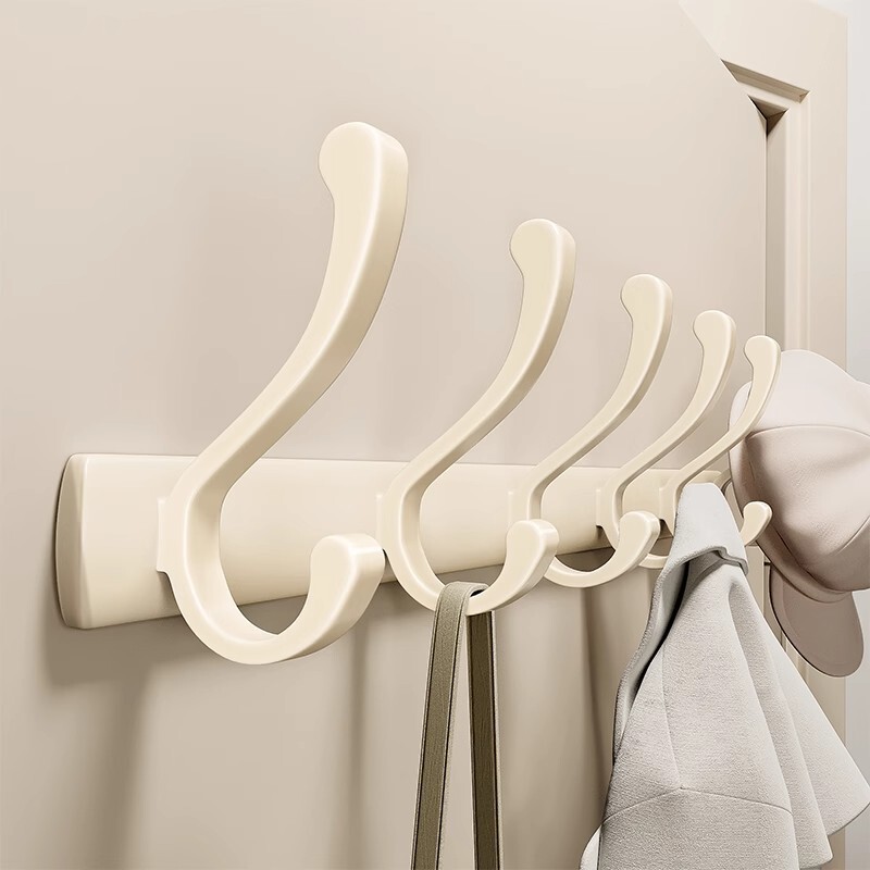 No-Drill Wall-Mounted Adhesive Clothes Hooks for Entryway Coat Hooks