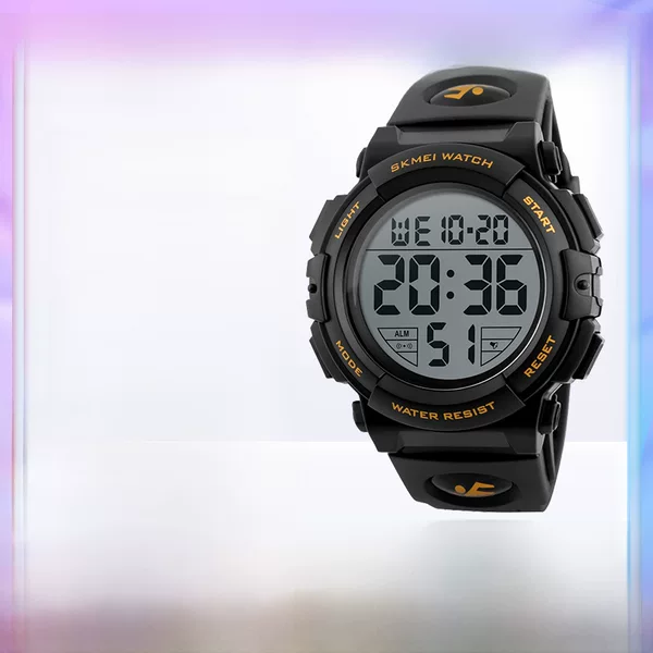 Time Beauty Men's Waterproof Electronic Watch Large Dial Sports Watch Fashion Multifunctional Outdoor Student Watch