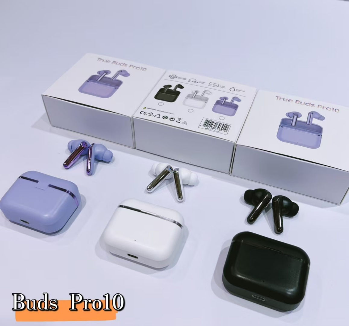 Comercio electrónico transfronterizo comercio exterior venta caliente inalámbrica Buds pro10 auriculares Bluetooth auriculares de música estéreo universal image 6