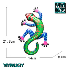 壁虎新品上架家居工艺礼品壁饰铁艺壁挂装饰品室内外装饰品批发