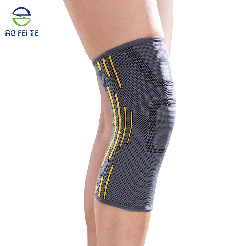 厂家批发针织运动护膝夏季户外护膝跑步健身护腿透气针织护膝护具