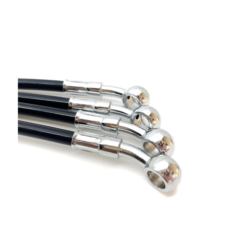 In-Stock Motorcycle Stainless Steel Braided Brake Hose 10mm Double 28-Degree Teflon High-Pressure Disc Brake