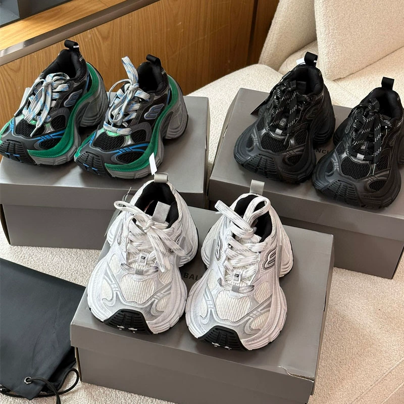 Paris 10XL папочка мужская и женская обувь пара весенний досуг 2025 года дикие старые кроссовки с толстой подошвой