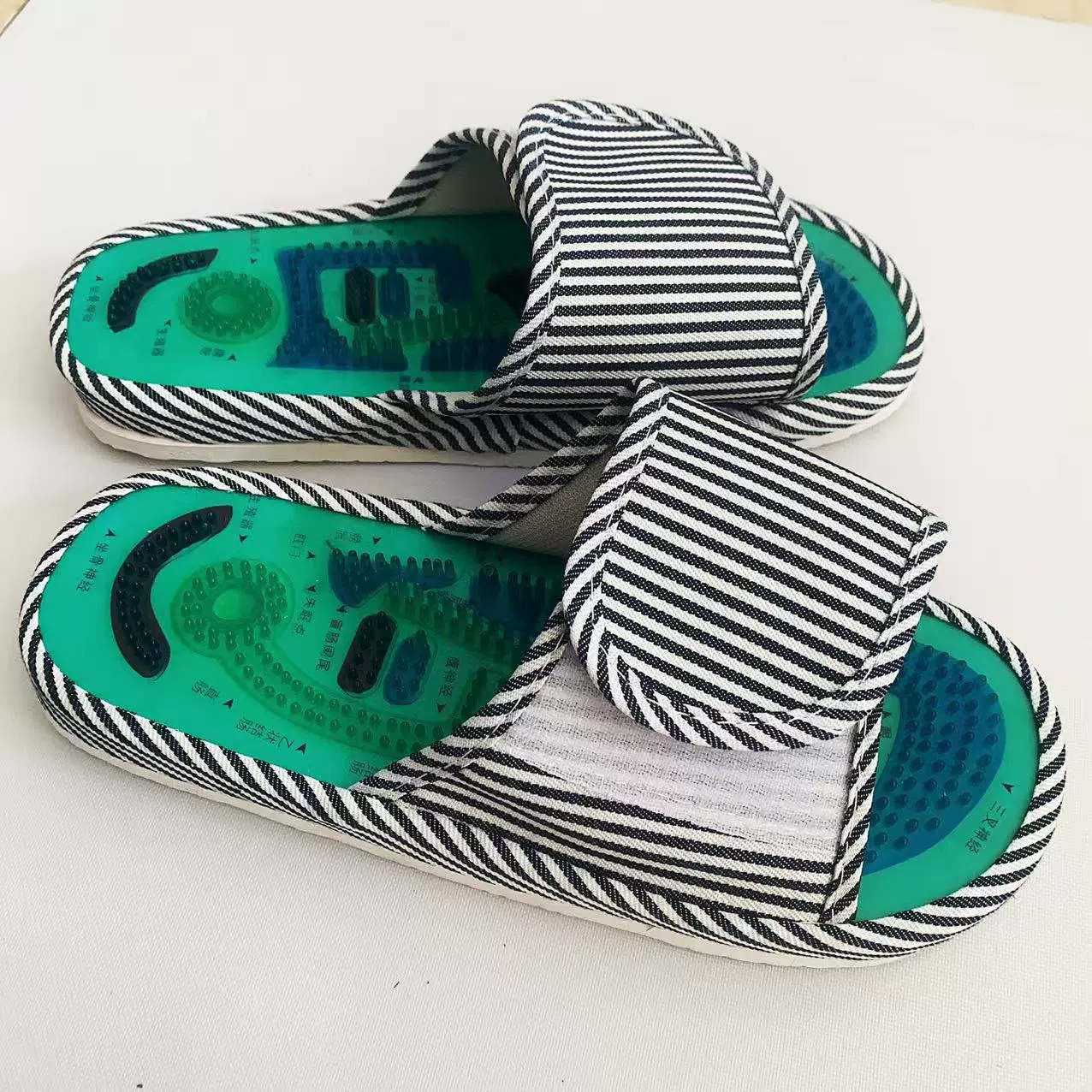 Обувь для массажа ног Тай Чи, акупунктурная точка, магнитотерапия, тапочки для здоровья, домашняя верхняя часть для ежедневного использования, можно регулировать и липкость.