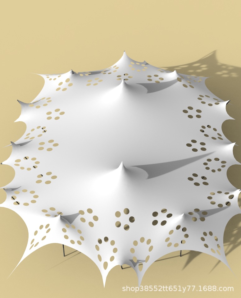 Wedding Cheese Tent Outdoor Super Large Stretchable Canopy with Holes Versatile Canopy