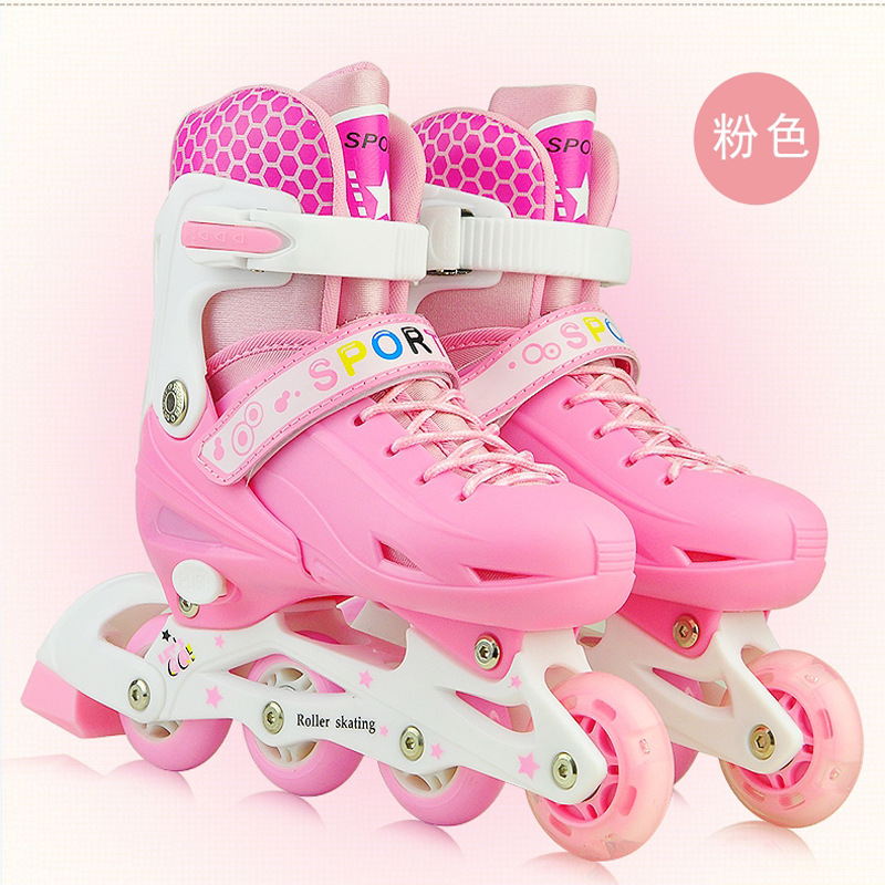 溜冰鞋兒童全套裝男女童初學者旱冰輪滑鞋小孩中大童廠家批發