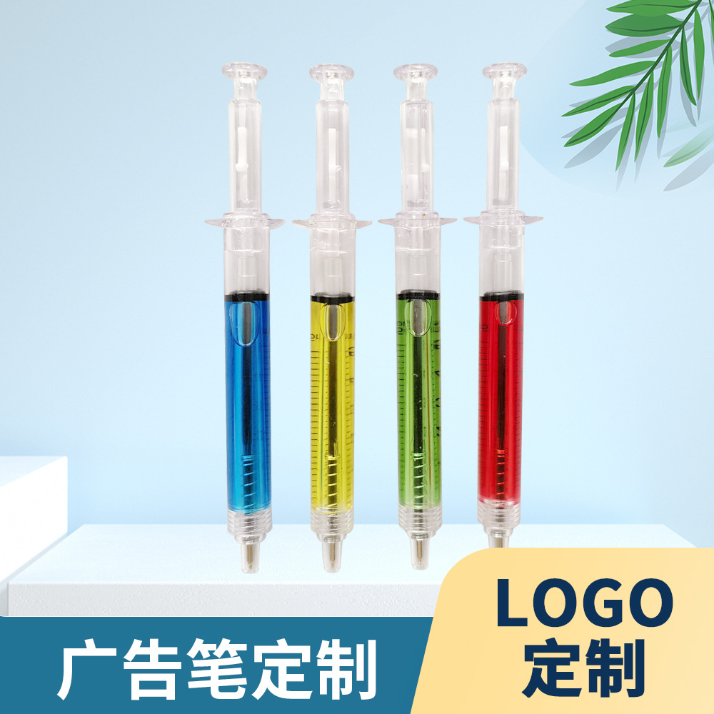 Cute stationery creative color syringe ballpoint pen syringe advertising Syringe Pen modeling pen ballpoint pen