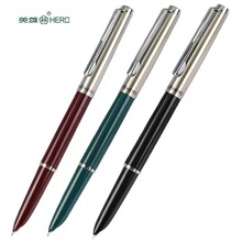 HERO英雄007老款钢笔学生练字书写暗尖墨水笔男女士商务办公财会