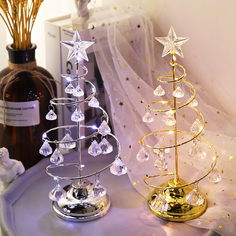 Christmas Elegant Sweet Christmas Tree Arylic Home Festival Ornaments Lightings display picture 1