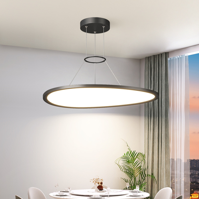 Lámpara de comedor ultra delgada minimalista lámpara de sala de estar moderna lámpara de estudio dormitorio hogar protección de ojos lámpara de montaña