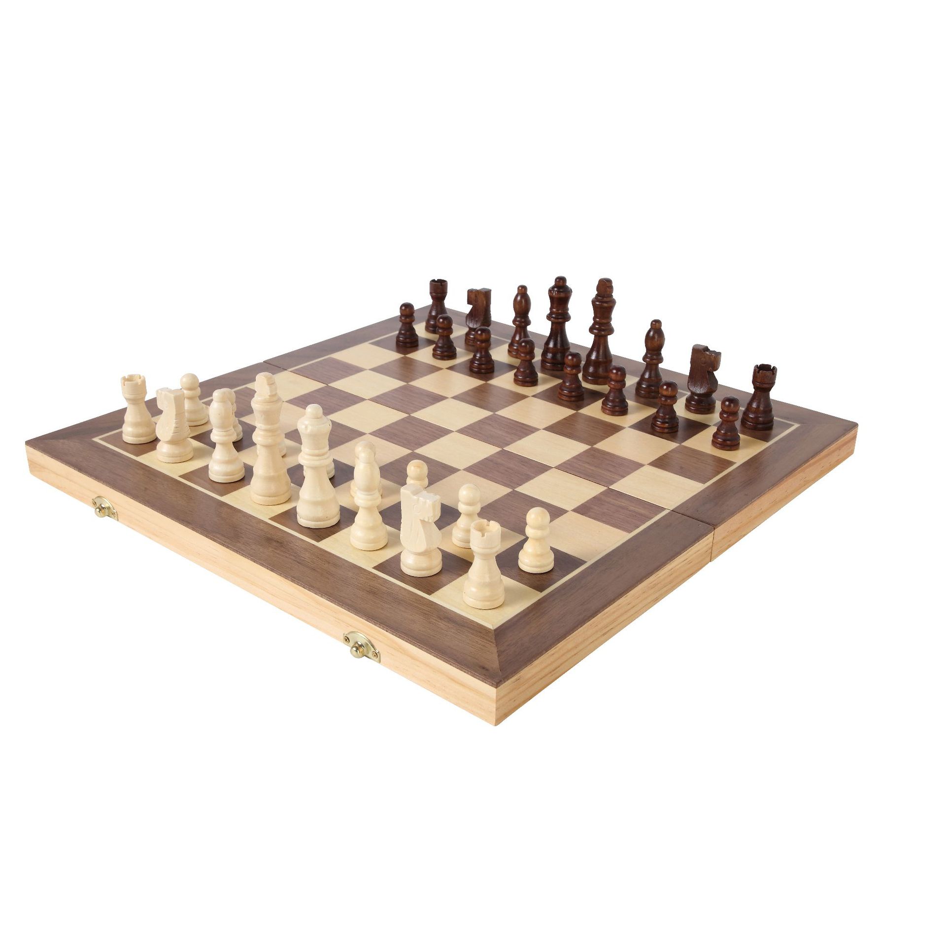 Ajedrez de madera transfronterizo ajedrez magnético plegable juguetes educativos competitivos juego de ajedrez interacción entre padres e hijos