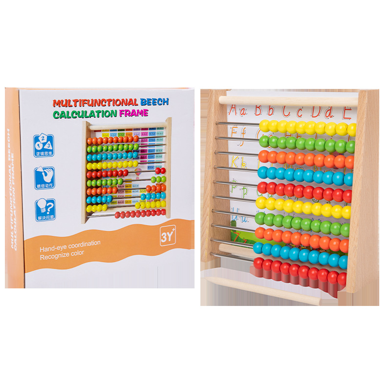 Rack de cálculo jardín de infantes estudiante de escuela primaria matemáticas aritmética palo niños Ábaco adición y resta aritmética educación temprana material didáctico
