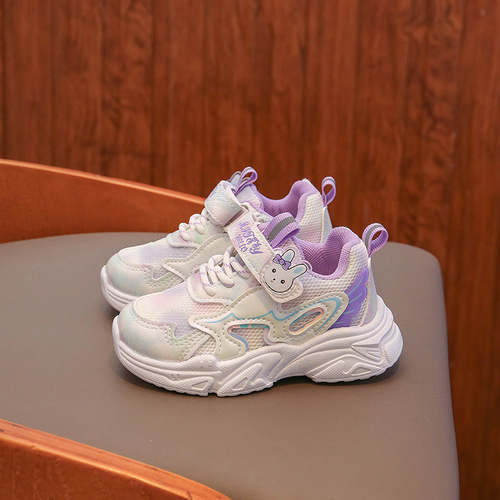 Children's shoes  new spring and autumn breathable girls' mesh shoes children's sports shoes baby toddler shoes 1-6 years old