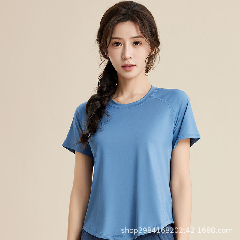 C07 blue short-sleeved [single piece]