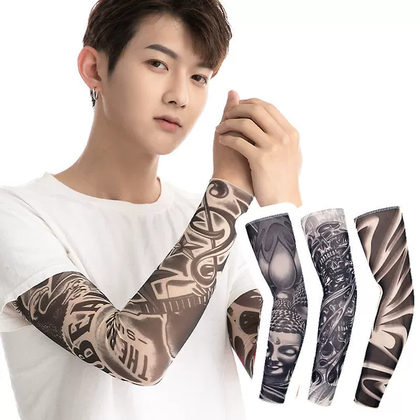 Outdoor Sun Protection Sleeves for Men and Women, Summer Cycling Sleeves, Tattoo Arm Sleeves, Cool Arm Sleeves, Arm Protectors, Sunshade Sleeves