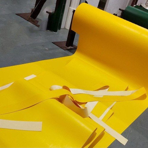 特价直销 抗静电黄色红色输送皮带 防静电7-8传送带黄色传输带