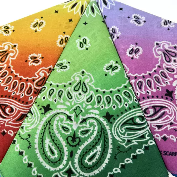 New Square Scarf Tie-Dye Fashion Versatile Korean Style Hip-Hop Summer Sports Outdoor Cycling Scarf Printing Manufacturer