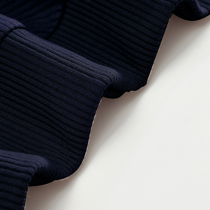 Men's Half-zip Jacquard Polo Sweatshirt With Turn-down Collar_voghion.com