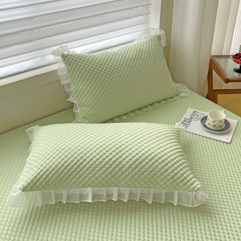 Летняя наволочка из ледяного шелка Ice Bean, новинка 2024 года, домашняя пара наволочек, студенческое общежитие, одиночная наволочка на всю голову