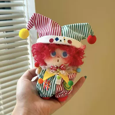 Pluş açarlıqlar – Dudu Cute Curly Hair - dopamine-clown-red-explosion-pendant