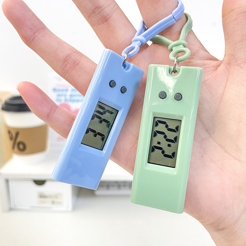 新型台形学生電子時計 静音時刻表 公務員試験専用リマインダー電子時計 小型懐中時計|undefined