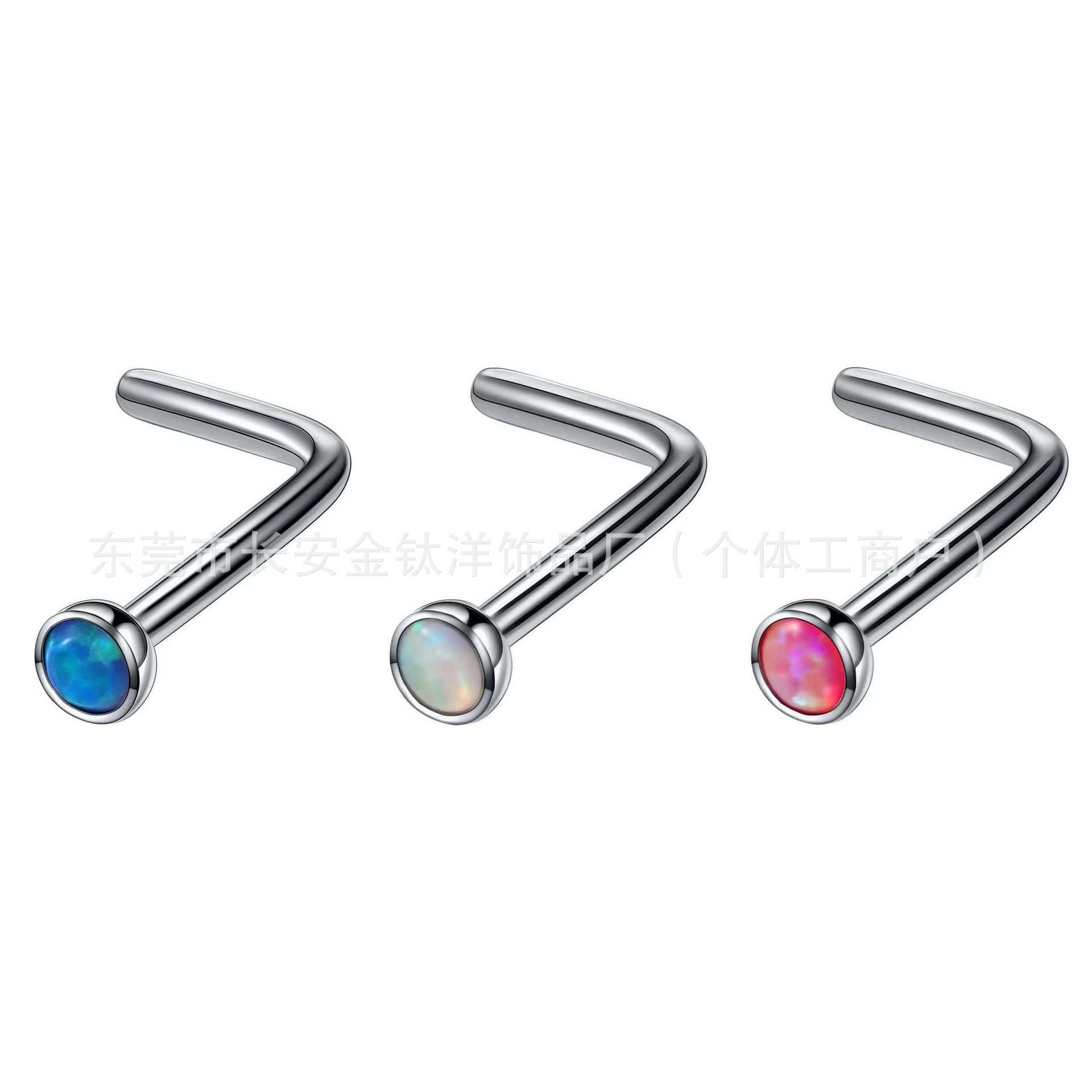 Pointed titanium steel lip stud product view