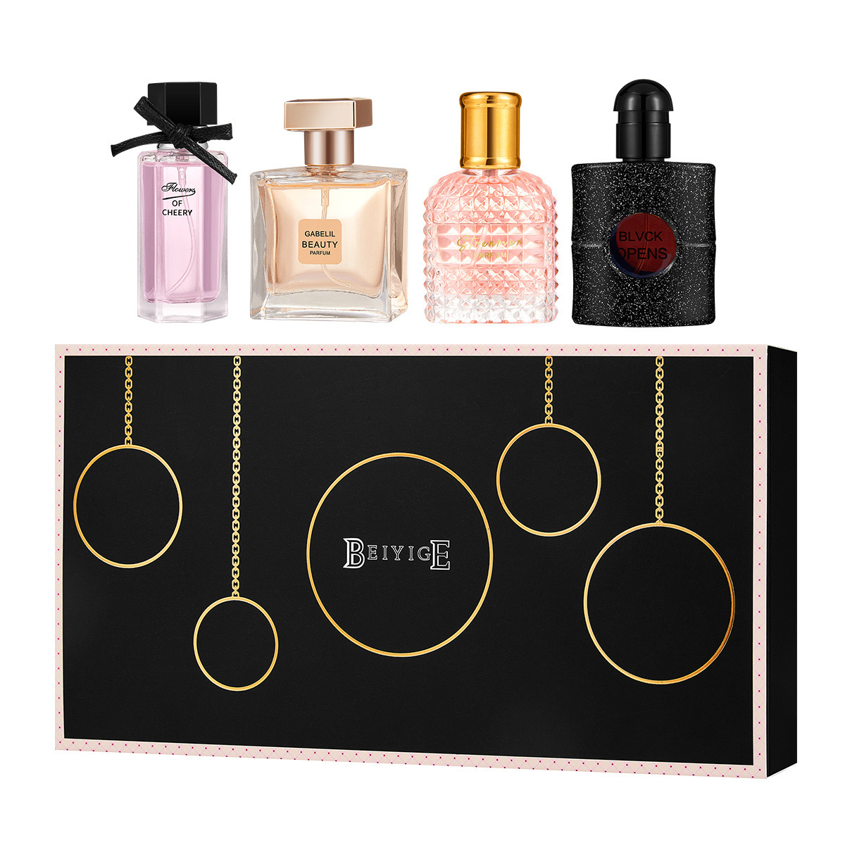 Caja de regalo en vivo para mujeres perfumes de cuatro piezas perfumes al por mayor perfumes duraderos de café negro perfumes para mujeres perfumes image 6