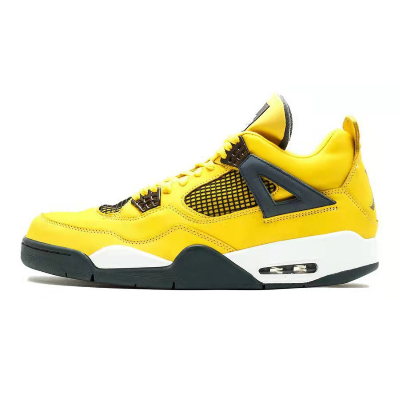Fábrica de zapatos Putian aj4 lava caliente amarillo gran cemento de París blanco gato negro Olio Joe 4 zapatos de baloncesto femenino y masculino