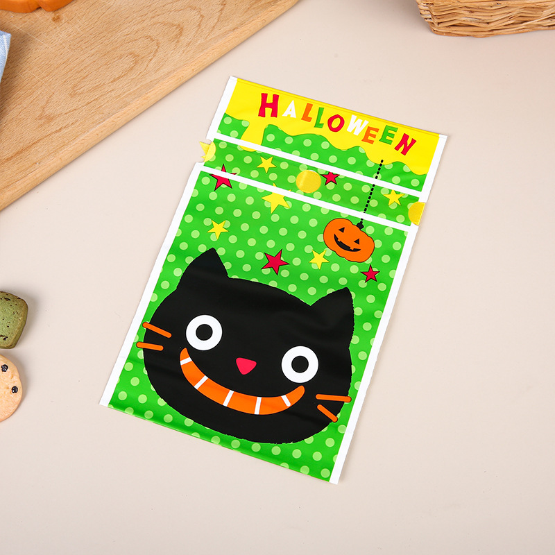 PE现货供应抽绳袋万圣节幽灵束口糖袋烘焙坚果厂家食品包装袋批发