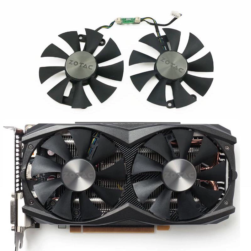 Подходит для ZOTAC/ZSOTAI GTX960 950 AMP EDITION вентилятор охлаждения видеокарты GA91S2H