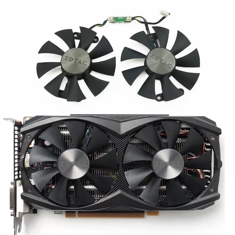 Подходит для ZOTAC/ZSOTAI GTX960 950 AMP EDITION вентилятор охлаждения видеокарты GA91S2H