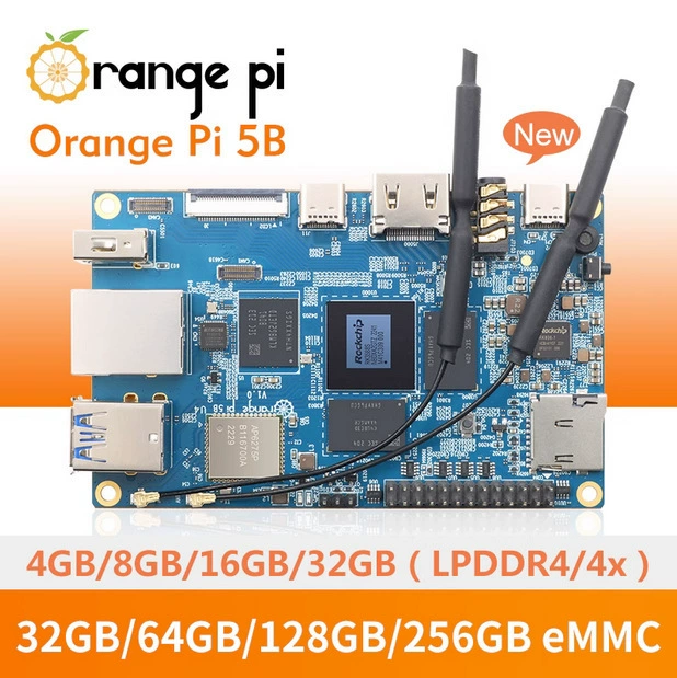 Апельсиновый пирог Orange Pi 5B Rockviii RK3588S восьмиядерный 64-разрядный процессор
