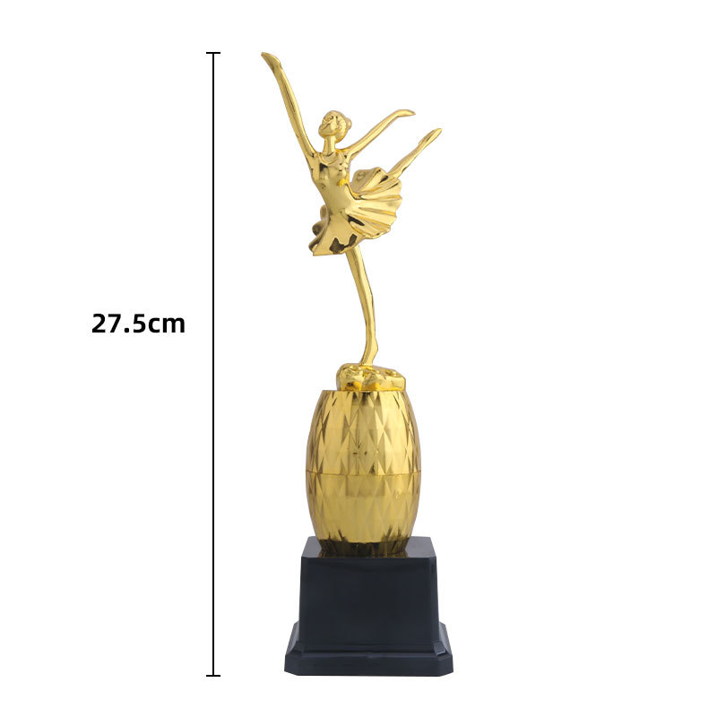 Vela pequeño hombre dorado trofeo de baile latino Ballet Premio de Honor Premio creativo titular del Premio al por mayor imprimible