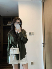 老钱风松弛感亚麻衬衫长袖薄款防晒衫2025夏新款气质棉麻外套上衣