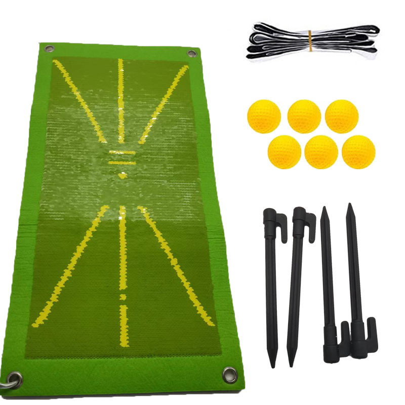 Tapete de práctica de golf, tapete de entrenamiento para interiores y exteriores, tapete de entrenamiento con marcas de chipping, tapete para pelotas de golf, gran venta.