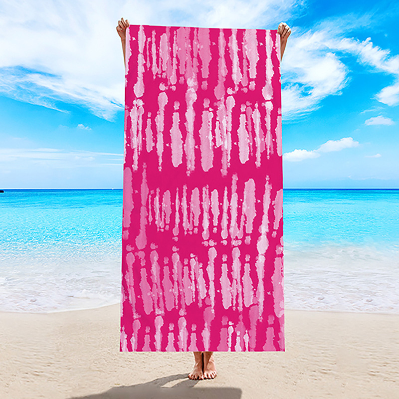 Toalla de playa transfronteriza, toalla de secado rápido, toalla de baño de microfibra, comercio exterior, Amazon, chal de natación con estampado digital europeo y americano