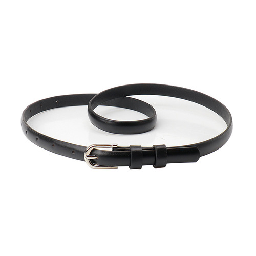 Women's Han Style Fashion Alloy Pin Buckle Slim Belt for Dresses and Small Coats, Simple Style Belt