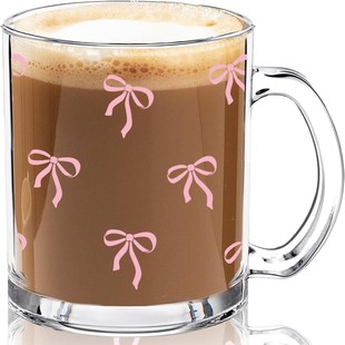 Amazon Cross-border Handle Glass Water Cup Cuppuccino Coffee Cup Mug Cold Drink Cup Hot Drink Milk Cup