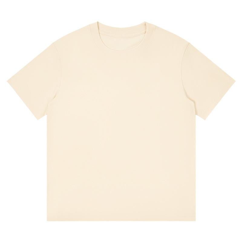 半袖tシャツ男230グラム重ポンド精櫛綿カップル純綿純色ゆるい半袖潮牌にシャツをかける|undefined