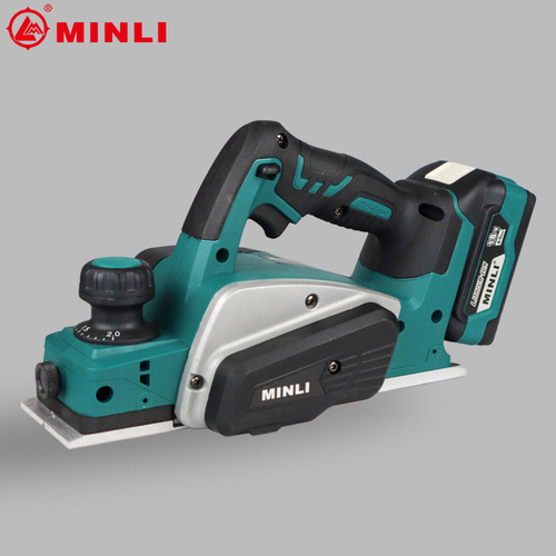 Minli Factory Direct Selling Lithium Battery Wood Planer Home Desktop Electric Planer Thickness Planer Small Wood Planer Electric